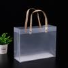 10Pack Clear Gift Bags with Handles Bulk Clear Bouquet Bags PVC Gift Bags Clear Tote Bags Party Favors Bags for Wedding Birthdays Bridal Showers Festival Treat Bag White Frosted Bags Retail Bags view 4
