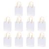 10Pack Clear Gift Bags with Handles Bulk Clear Bouquet Bags PVC Gift Bags Clear Tote Bags Party Favors Bags for Wedding Birthdays Bridal Showers Festival Treat Bag White Frosted Bags Retail Bags view 2