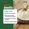 Dals Foods Healthy Nutritious Fufu, Slimovina | 100% Natural Flour, Low-Carb, Plant-Based Fiber & Protein Blend, Gluten Free Baking & Cooking, Grain Free | Keto Substitute to Grains & Starch| Packaged in USA view 3