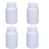 4PCS Empty Medicine Pill Bottle White Plastic Vials with Screw Cap Liquid Solid Powder Capsules Case Pill Tablet Holder Box Storage Container Reagent Bottle Travel Jar Pot (200ML) view 1