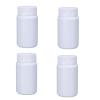 4PCS Empty Medicine Pill Bottle White Plastic Vials with Screw Cap Liquid Solid Powder Capsules Case Pill Tablet Holder Box Storage Container Reagent Bottle Travel Jar Pot (100ML) view 1
