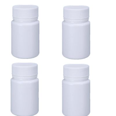 4PCS Empty Medicine Pill Organizer Plastic Medicine Pill Bottles Reagent Bottle Liquid Solid Powder Capsules Case Pill Chemical Containers with Screw Cap