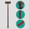 1pc Massage Hammer Manual Back Massagers Back Massager Stick Body Massager Stick Massager Back Lotion Manual Massage Tools Stick Wooden view 4