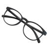 VisionGlobal Blue Light Blocking Glasses for Women, Anti Eyestrain, Computer Reading, TV Glasses, Stylish Oval Frame, Anti Glare (Black, +1.00 Magnification) view 1