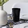 [12 Oz - 10 pk Black] Plastic Black Goblets Wine Glasses BPA Free 12 Oz Disposable Elegant Drink Cups for Parties Wedding Receptions Reusable Tumblers for EZ CleanUp 10 Pack view 1