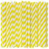 [1000 Count] Yellow Paper Drinking Straws, 7.75 Inch -Restaurant Bulk Pack view 1