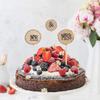 3pcs Wooden Wedding Cake Toppers Mr and Mrs Wedding Cake Topper Wood Decoration for Couple Party Anniversary Birthday Decoration view 1