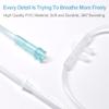10PCS Adult Soft Nasal Cannula, 7 FT Nasal Tubing for Oxygen, Included 5PCS Nasal Cannula Oxygen Tubing and 5PCS Tubing Connectors - Standard Connector view 3