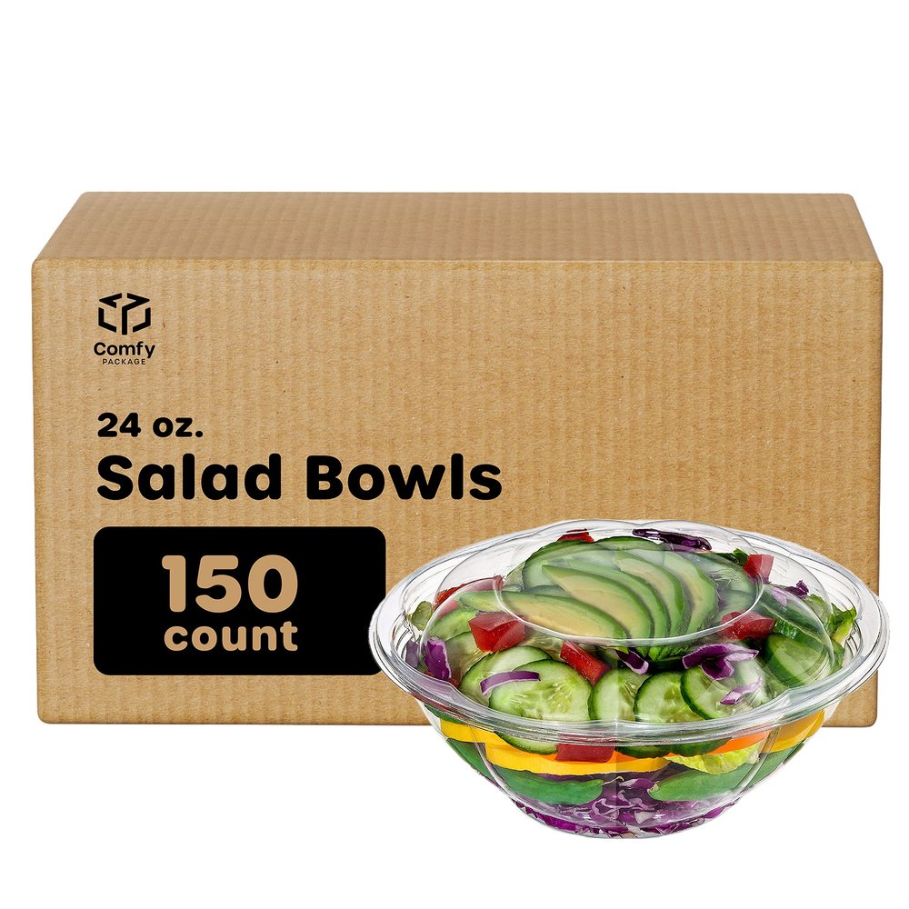 GUSTO [Case of 150 salad bowls (Formerly Comfy Package) (24 oz.)