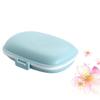 OSALADI Portable Pill Box with Compartments Airtight Medicine Organizer Case Compact 4.33X3.42X1.37 Inch Travel Storage for Daily Vitamins Pills with Transparent Lid view 4