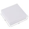 Cardboard Jewelry Boxes 10 Pack - 3.5"x3.5"x1" Bulk Cotton Filled Small Gift Boxes with Lids for Jewelry Packaging (White) view 2