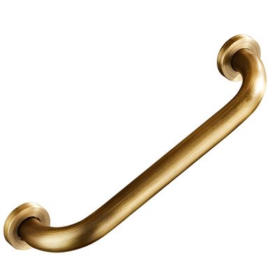 WYZDCP Bathtub Full Copper Safety Rails, Non-Slip Grab Bar, Bathroom Grab Handle for Elderly Handicap Handrails for Toilets and Shower Toilets (Color : Brass, Size : 19.7inch(50cm))