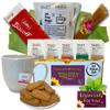 Tea And Cookie Lovers Gift Set Basket Box Care Package With Honey Sticks And White Bistro Mug Thinking Of You, Get Well Soon, Birthday Ideas For Women, Men, Family And Friends view 1