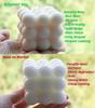 Brighter Sky Bubble Candle Body Candle Set, Aesthetic, Bubble Cube Candle, Premium Natural Wax, Gift for Her, Decorative, Rose & Eucalyptus Scented view 2
