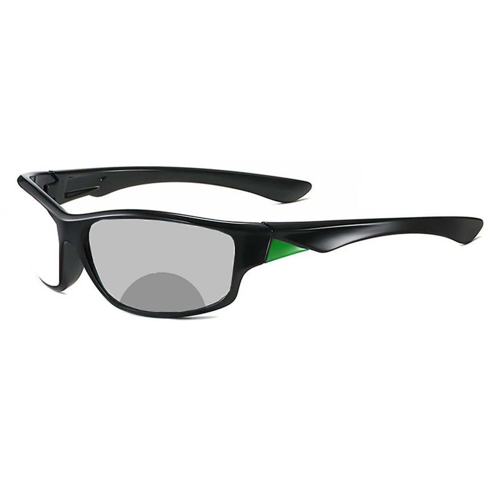 2021 Transition Photochromic Bifocal Reading Glasses for Men Women, Sun protection Outdoor Sports Presbyopia Sunglasses reader (black green, 150 magnification)