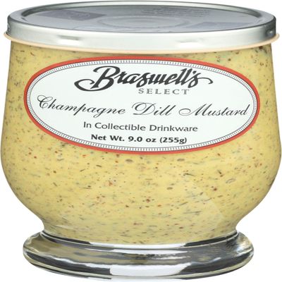 BRASWELLS Champagne Dill Mustard, 9 OZ - 4 PACK