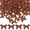 120 Pieces Mini Bows for Thanksgiving Fall Orange Buffalo Plaid Checkered Bow Autumn Thanksgiving Orange Bows for Crafts Decoration Home DIY Making view 1