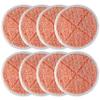 BlueStars 8 Pack Spinwave Replacement Mop Pads Compatible with Bissell Spinwave 2124 2039A 2039 2307 23157 20391 20399 Hard Floor Mop Cleaners - 8 Heavy Scrub Pads (Orange) - Washable & Reusable view 1