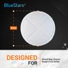 BlueStars 8 Pack Spinwave Replacement Mop Pads Compatible with Bissell Spinwave 2124 2039A 2039 2307 23157 20391 20399 Hard Floor Mop Cleaners - 8 Heavy Scrub Pads (Orange) - Washable & Reusable view 3
