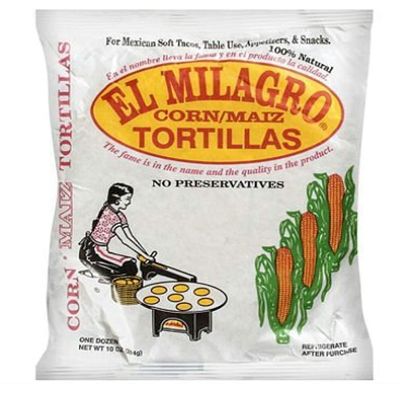 4 set El Milagro, Tortilla Corn, 10 ounce (16 Pack)