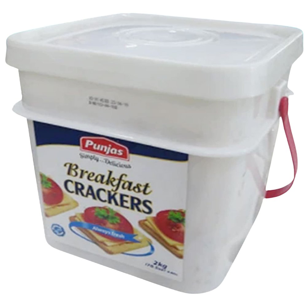 Punjas - Breakfast CRACKERS (2KG Container) Simply...Delicious! | Made in Fiji Islands_AB