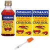 Zatarain's Concentrated Shrimp & Crab Boil and Crab Boil in a Bag (Pack of 3) - with Make Your Day Basting Brush view 1