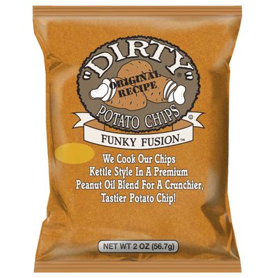 Dirty Kettle Potato Chips Funky Fusion Flavored 2 Oz (Pack of 5)