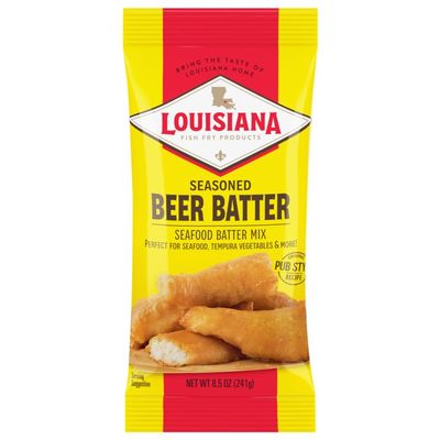 Louisiana Fish Fry Products Beer Batter Mix, 8.5 oz (Pack of 12)