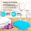 Mueller Swedish Dish Cloths, 10 Pack Reusable Hand Towels for Kitchen, Counters & Washing Dishes, Extra Durable, Ultra-Absorbent, Cellulose Sponge, Eco Friendly and Hypoallergenic, Gifts, Blue view 2