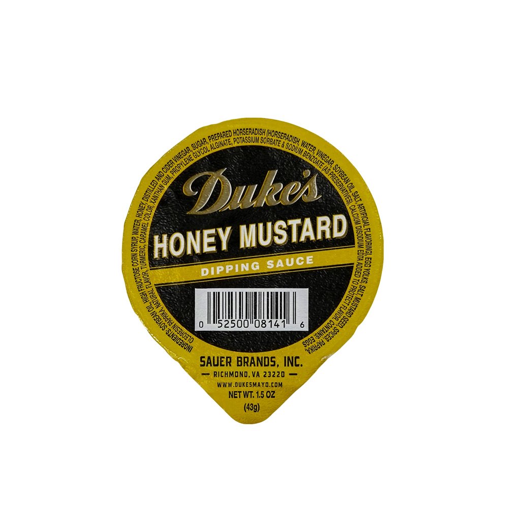 Duke's Honey Mustard Dipping Sauce Portion Control Cups