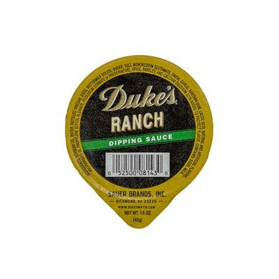 Duke's Ranch Dipping Sauce Portion Control Cups