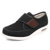 GSFY Men's Diabetic Edema Shoes with Adjustable Closure Non Slip Lightweight Walking Shoes for Elderly Swollen Feet Indoor/Outdoor Black view 1