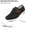 GSFY Men's Diabetic Edema Shoes with Adjustable Closure Non Slip Lightweight Walking Shoes for Elderly Swollen Feet Indoor/Outdoor Black view 2