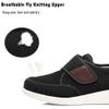 GSFY Men's Diabetic Edema Shoes with Adjustable Closure Non Slip Lightweight Walking Shoes for Elderly Swollen Feet Indoor/Outdoor Black view 3