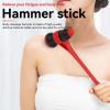 Agatige Body Massage Hammer, Multifunctional Silicone Elastically Bendable Body Acupoints Massager Massor Handheld Plastic Massor Relaxing Tool for Relieve Body Stress(Red + Black) view 2