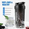 GEMFUL Shaker Bottle for Protein Mixes 28 oz BPA-Free Leak Proof Shaker Smothies Cups with Sports Gym Mixer 2 Pack view 2