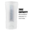 GEMFUL Shaker Bottle for Protein Mixes 28 oz BPA-Free Leak Proof Shaker Smothies Cups with Sports Gym Mixer 2 Pack view 4