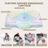 Osteo Cervical Pillow for Neck Pain Relief, Hollow Design Odorless Memory Foam Pillows with Cooling Case, Adjustable Orthopedic Bed Pillow for Sleeping, Support for Side Back Sleepers view 3