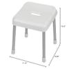 Pearl Metal HB-5932 Bath Stool, 13.8 inches (35 cm), White, Made in Japan, Style Pure view 2