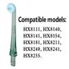 2PCS Flosser Replacement Tips,Oral Irrigator Nozzle Fit for Philips Soni Care AirFloss HX8211/HX8240/HX8140/HX8141,Flosser Replacement Heads Compatible with Philips Oral Irrigator & Dental Flosser view 2
