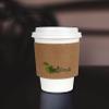 50 Pack White Coffee Cups with Lids and Sleeves ,12oz Disposable Paper Coffee Cups , To Go Cups for Hot Chocolate, Tea, Hot/Cold Beverage Cup for Cafes, Bistros Businesses(12oz, 50Count, White) view 4