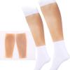 QJHP Calf Pads, 1 pair Realistic Silicone Leg Enhancement Calf Pads Arms SetsSilicone Leg Enhancer Realistic Fake Calf for Crooked Or Thin Legs Arms Scar Cover Sleeves (Small) view 1