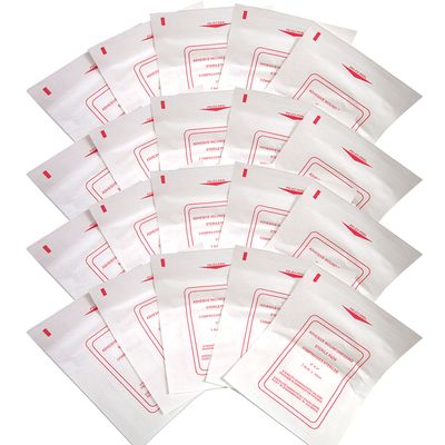 20 Pc Adhesive Bandages Extra Large Pad Wound Dressing 3" X 4" Medical First Aid Wound Adhesive Bandage Wont Stick to Wound While It Heals Comfortable Strong First Aid Medical