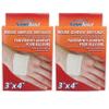 10 Pc Extra Large Adhesive Bandage 3" X 4" Medical First Aid Pad Wound Dressing Premium Adhesive Bandages Comfortable Strong Long Lasting First Aid Needs 3" W X 4" Long view 1