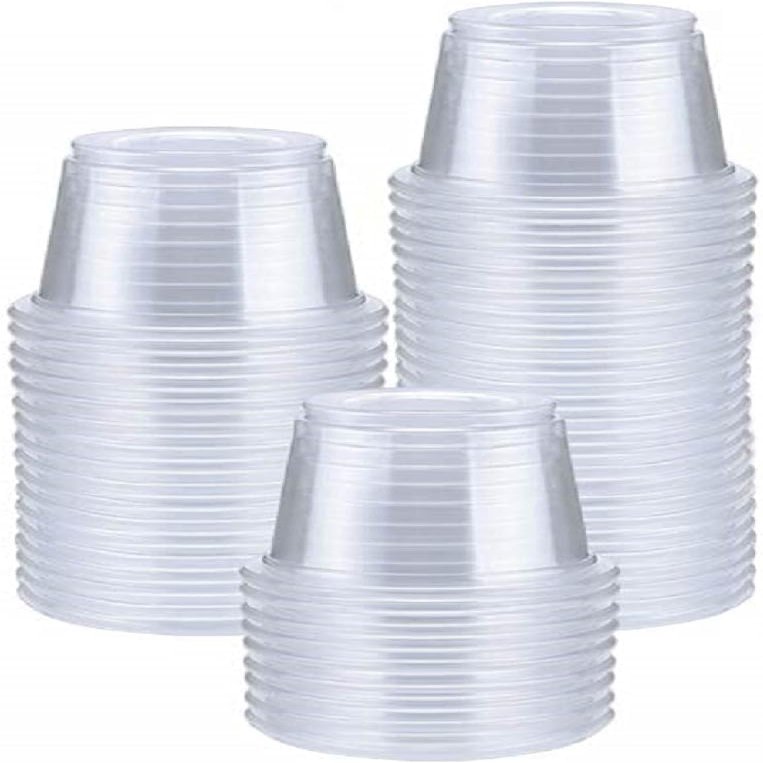 300 Count-1oz Plastic Shot Glasses Mini Disposable Cups Perfect Container for Jello Shots, Condiments, Tasting, Sauce, Dipping, Samples