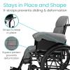 Vive Wheelchair Seat Cushion - Comfortable Back Pressure, Pain Relief - for Desk, Office, Car, Gaming Chair - Large, Soft Non-Slip Pillow for Coccyx - Folding Lower Tailbone Support (FSA/HSA Approved) view 4
