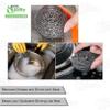 EcoQuality Stainless Steel Sponges Scourer, Steel Wool Scrubber, Scrubbing Scouring Pad for Pots, Pans and Ovens Great for Kitchen, Bathroom, Outdoors by EcoQuality (144) view 4