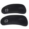 Plantar Relief 1 Pair Arch Support Insoles Cushioned Invisible Heel Inserts Leather Arch Half Pad Black Heel Cushions for Man Woman Black 39-40 Planters Facetious Relief view 1