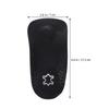 Plantar Relief 1 Pair Arch Support Insoles Cushioned Invisible Heel Inserts Leather Arch Half Pad Black Heel Cushions for Man Woman Black 39-40 Planters Facetious Relief view 3