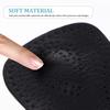 Plantar Relief 1 Pair Arch Support Insoles Cushioned Invisible Heel Inserts Leather Arch Half Pad Black Heel Cushions for Man Woman Black 39-40 Planters Facetious Relief view 4